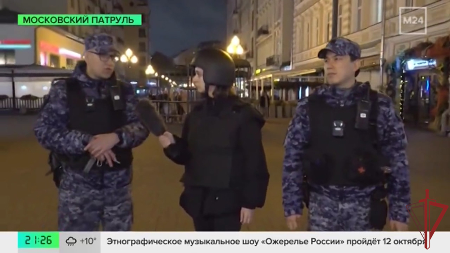Сотрудники вневедомственной охраны столичного главка Росгвардии ежедневно следят за безопасностью и несут службу на улицах Москвы (видео)